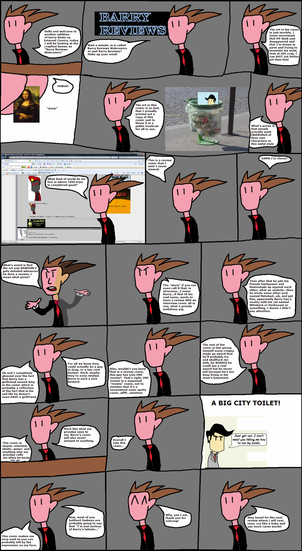 Gerry Rants on Internet Comics 1: Barry Reviews Webcomics