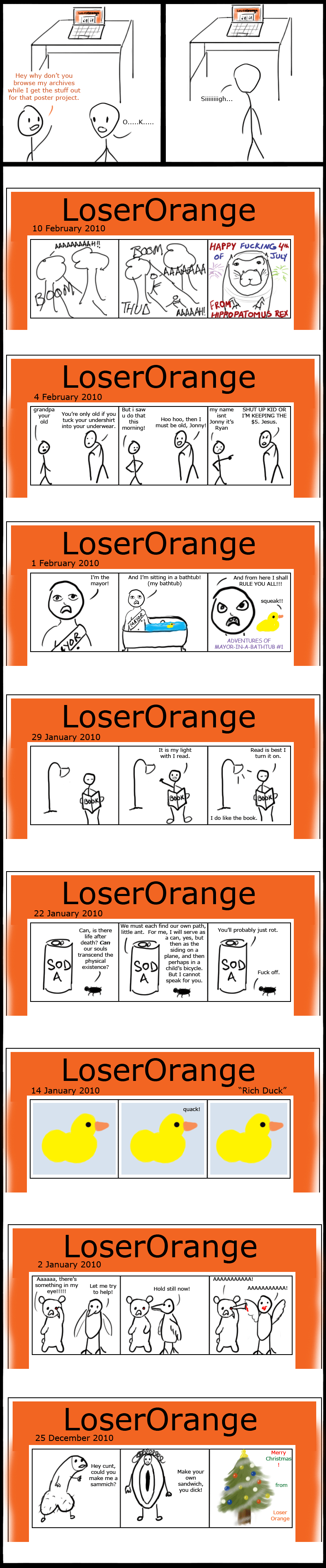 wb high 3: LoserOrange 8-pak (NSFW?)