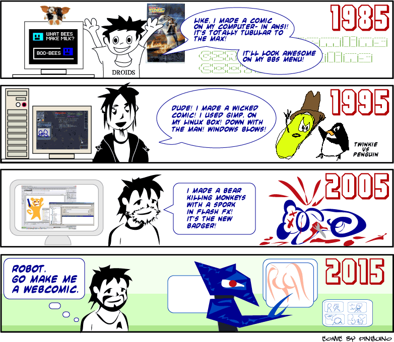 Webcomic Evolution by Pinguino