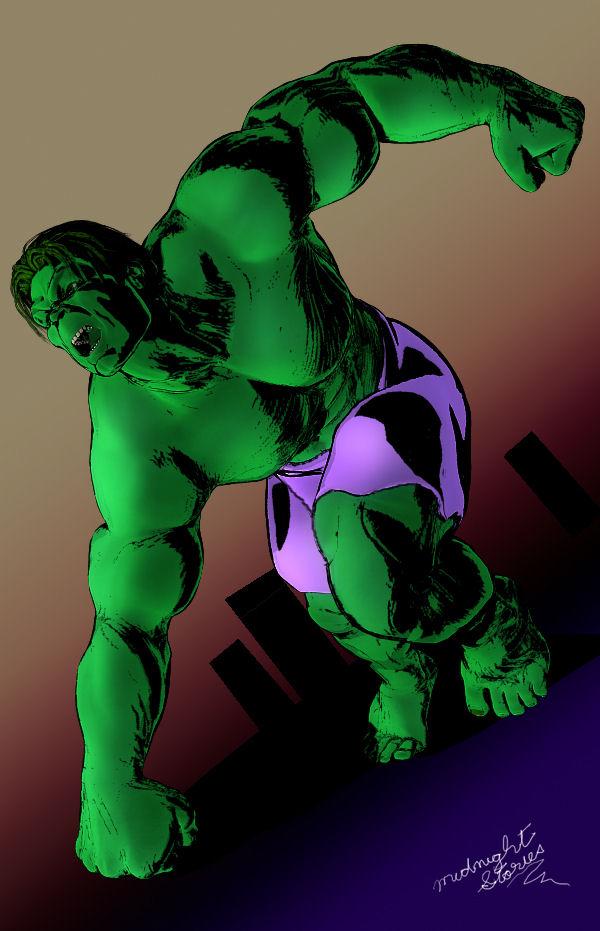 The Hulk 3d toon and ink