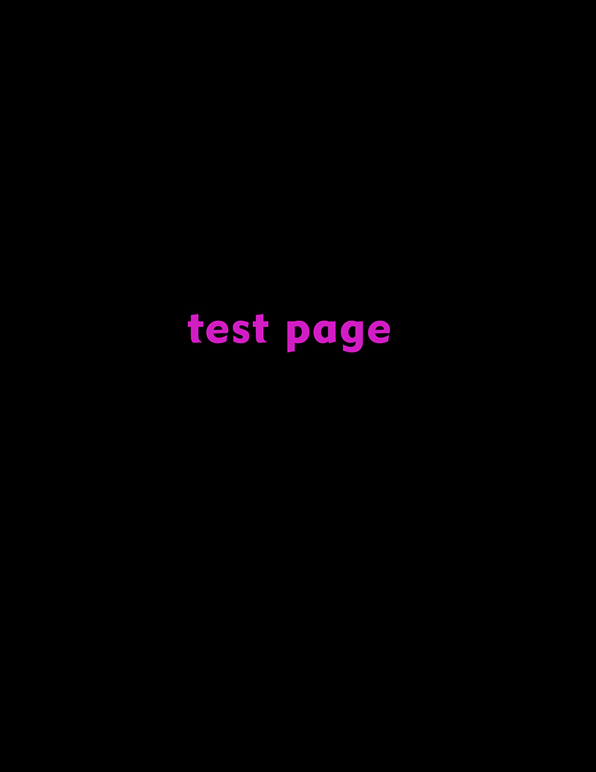 test page