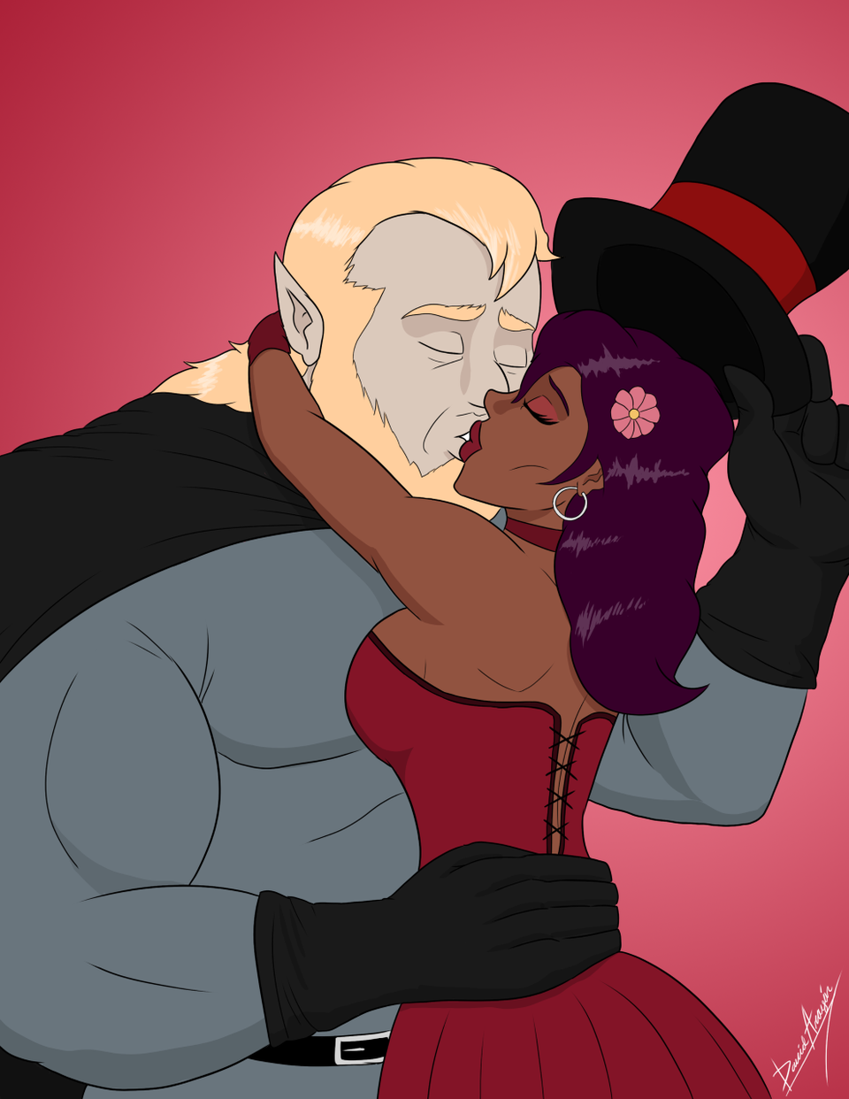 Kiss 2 of 5 by David Aragon