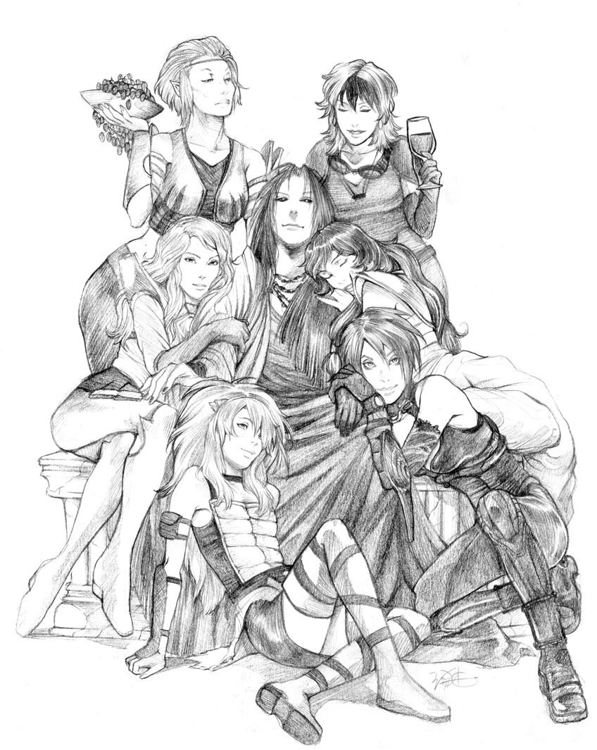 Bittertea's Guest Art Final Pencil Version