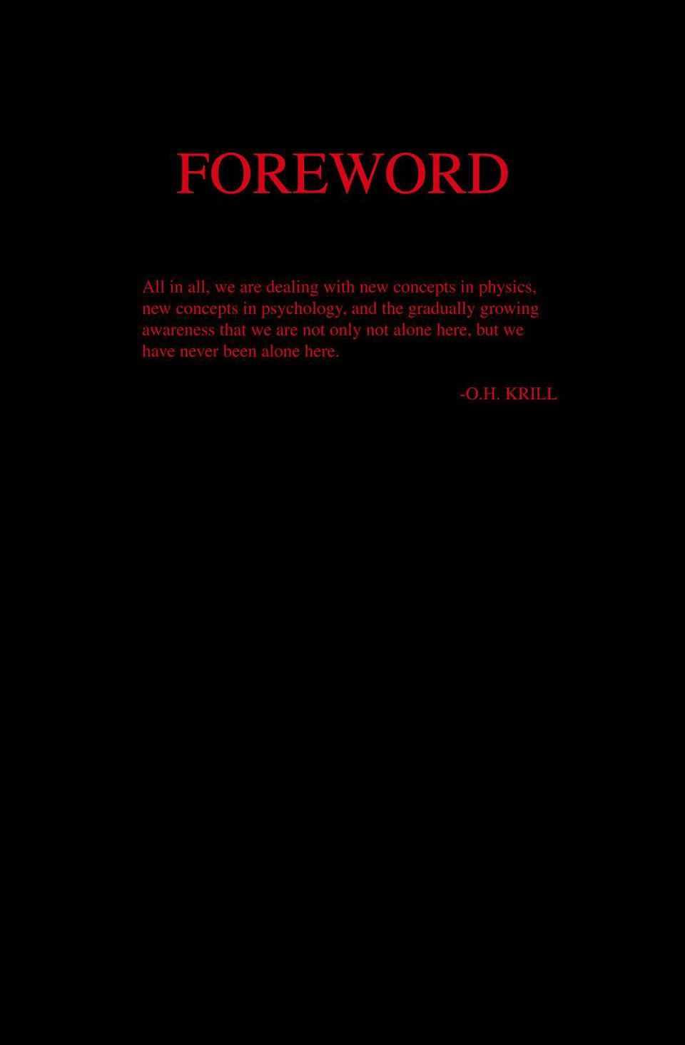 MAJESTIC XII Opening Foreword