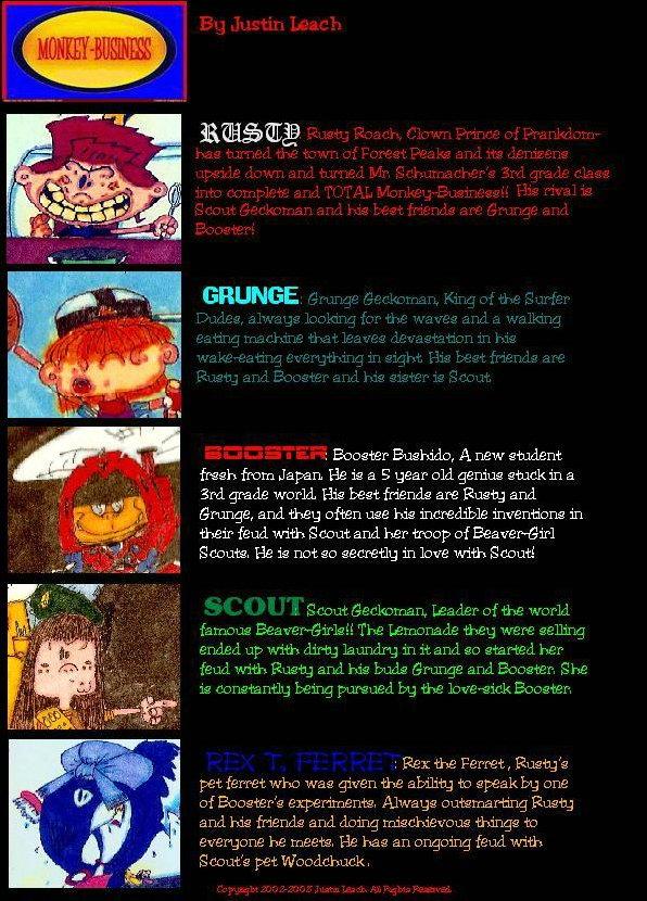 WHO'S WHO IN THE MONKEY-BUSINESS UNIVERSE