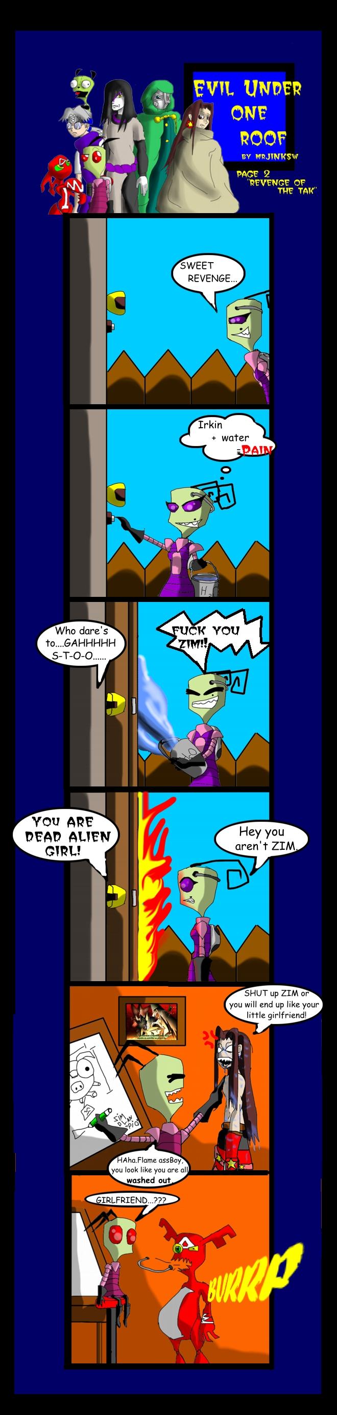 Evil undear one roof page 2 " Reavenge of the Tak"