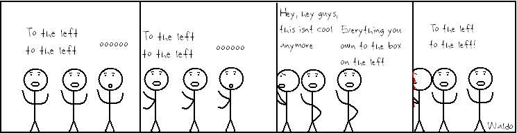 to the left to the left