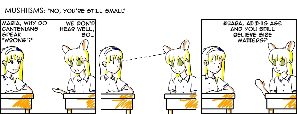 8) "No, You're still small"