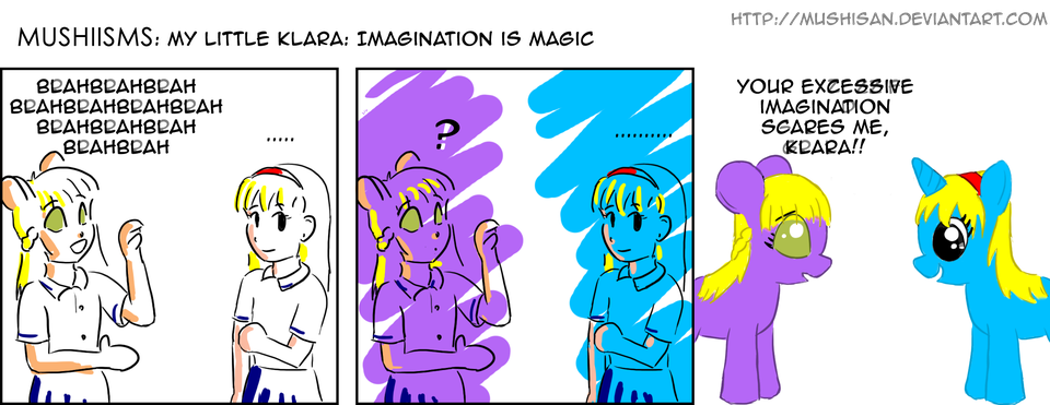 54) My little Klara: imagination is magic