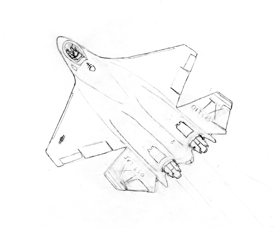 F-41 Longsword - Clean sketch