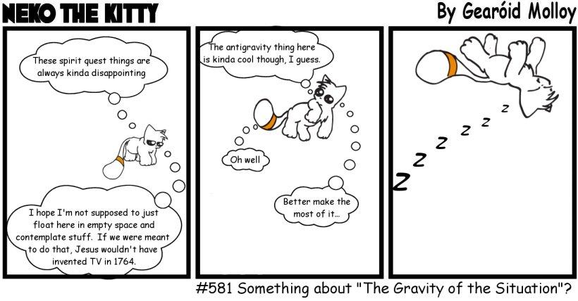 #581 Something about "The Gravity of the Situation"?