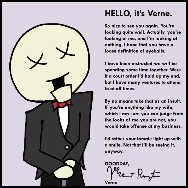 Hello reader, it's Verne