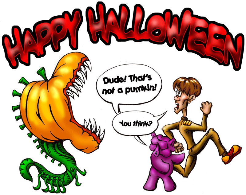 Happy Halloween - Filler Art