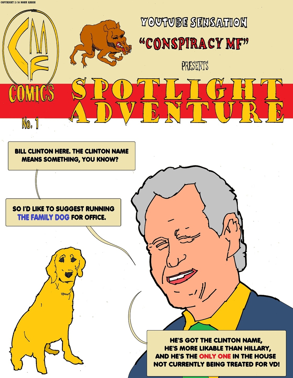 Spotlight #1 (Bill Clinton variant cover #1) 