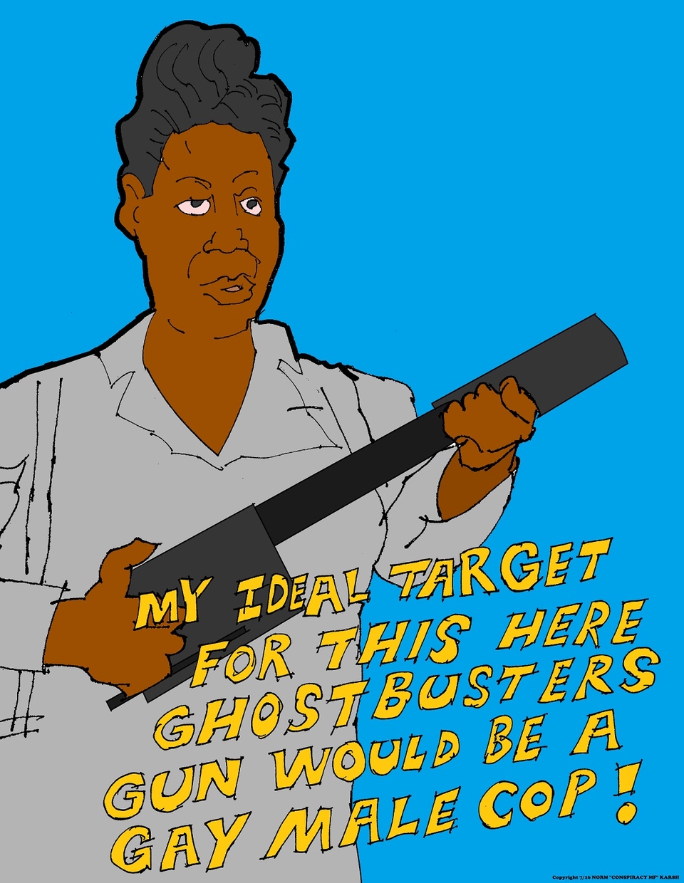 Ghostbusters' Leslie Jones (sketchbk)