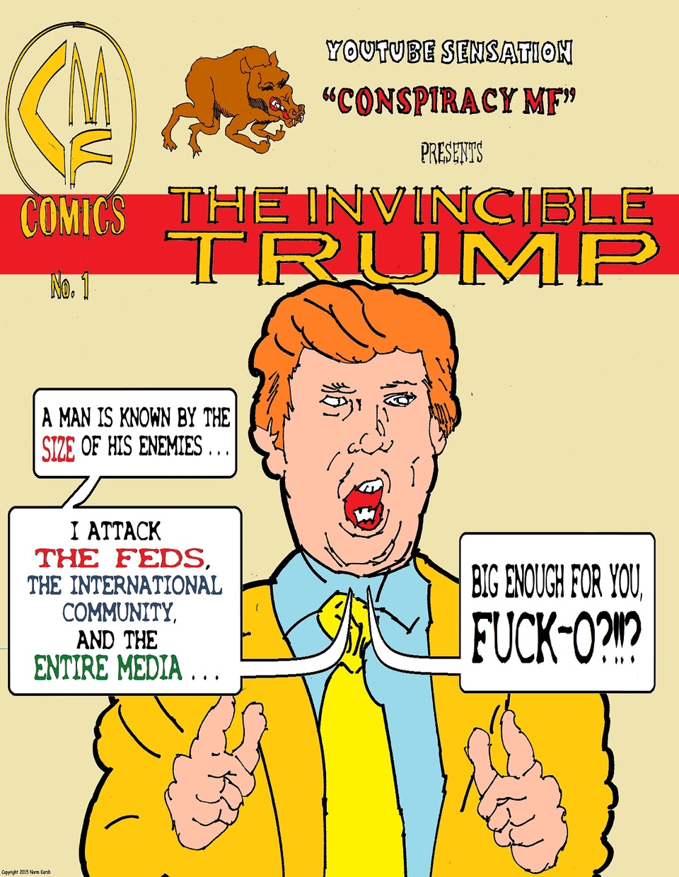 Donald Trump Adventures #1 (variant cover #2) 