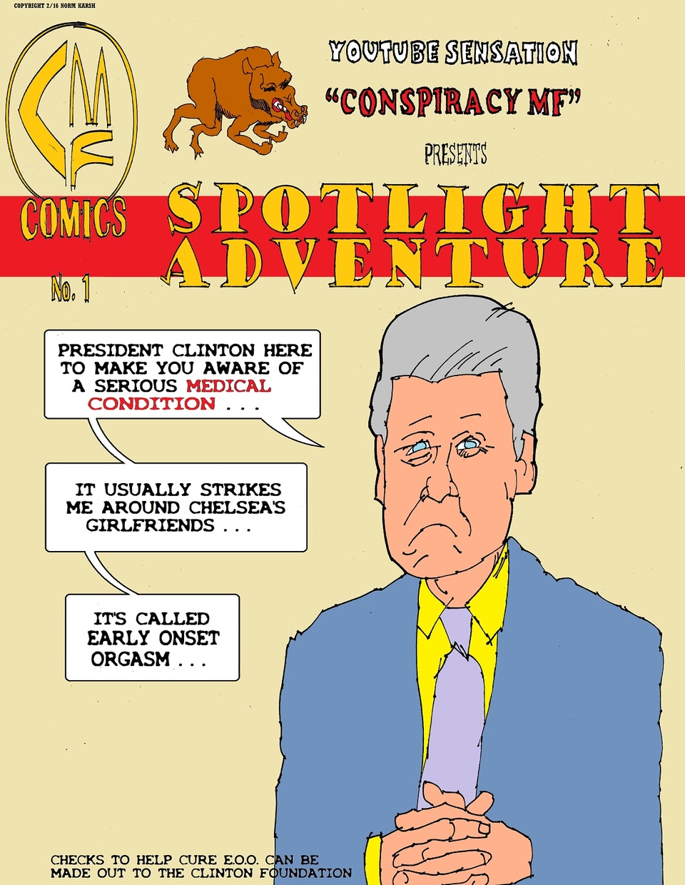 Spotlight #1 (Bill Clinton variant cover #2)