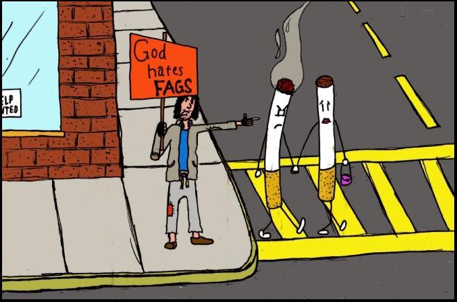 God apparently doesn't like fags, or so I hear.