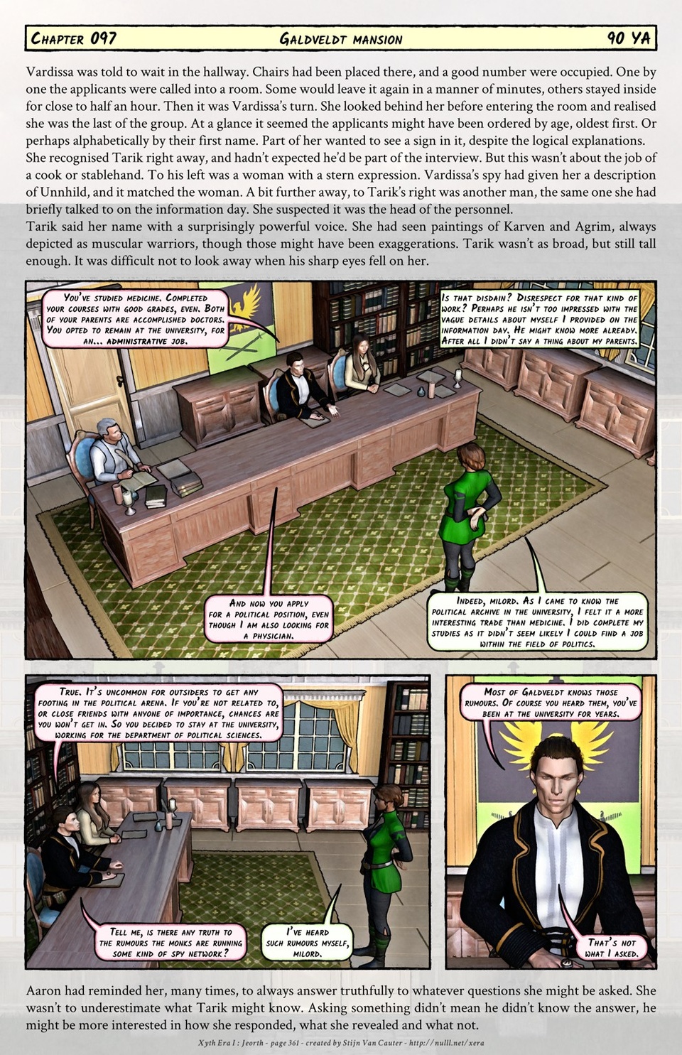 Chapter 097 : Galdveldt mansion (90 YA)