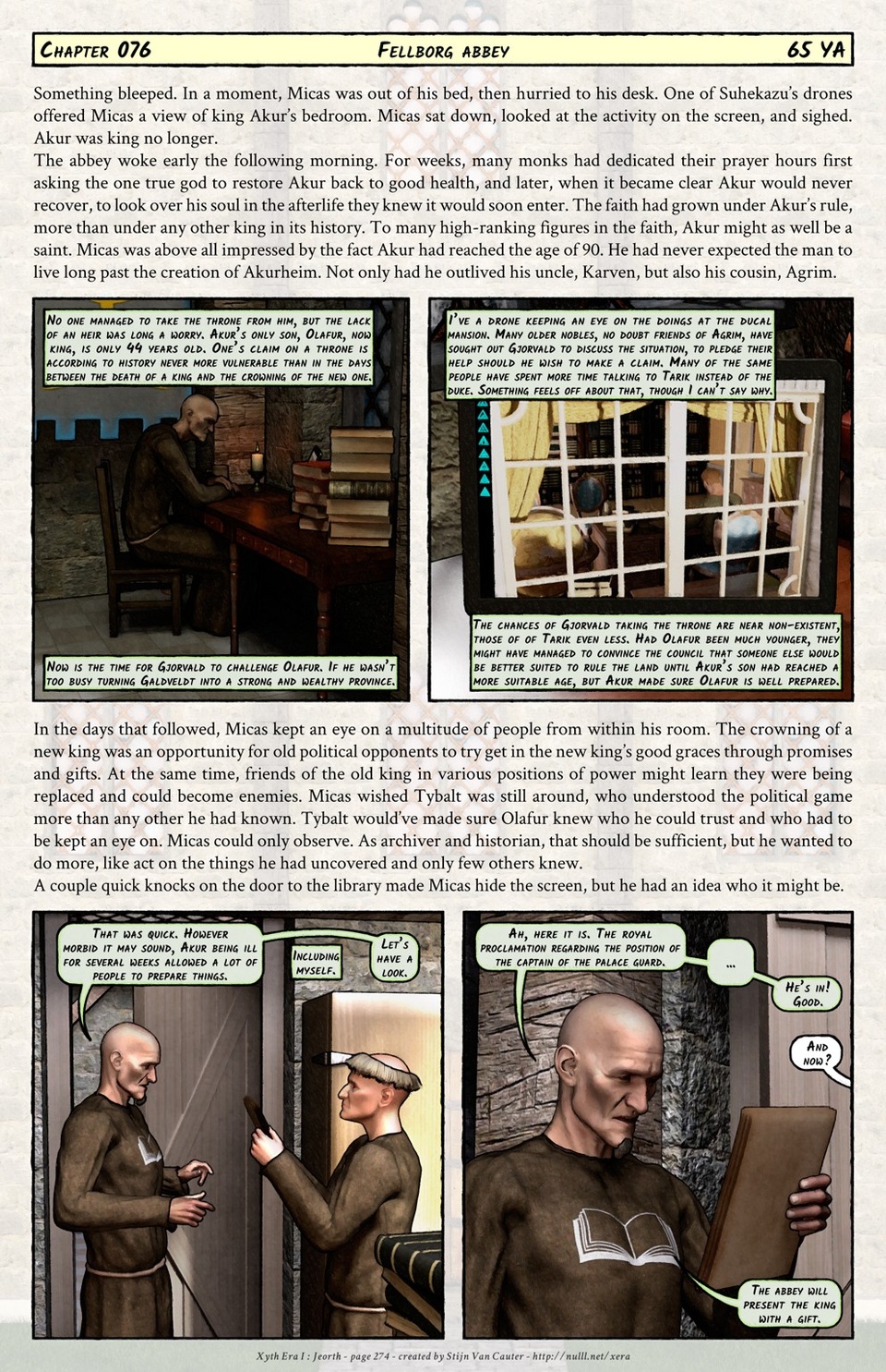 Chapter 076 : Fellborg abbey (65 YA)