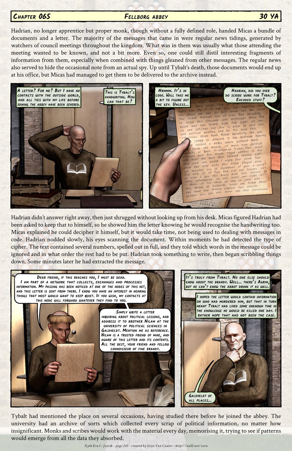 Chapter 065 : Fellborg abbey (30 YA)