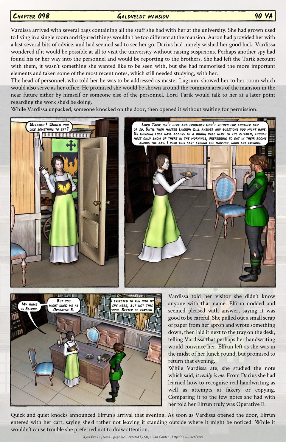 Chapter 098 : Galdveldt mansion (90 YA)