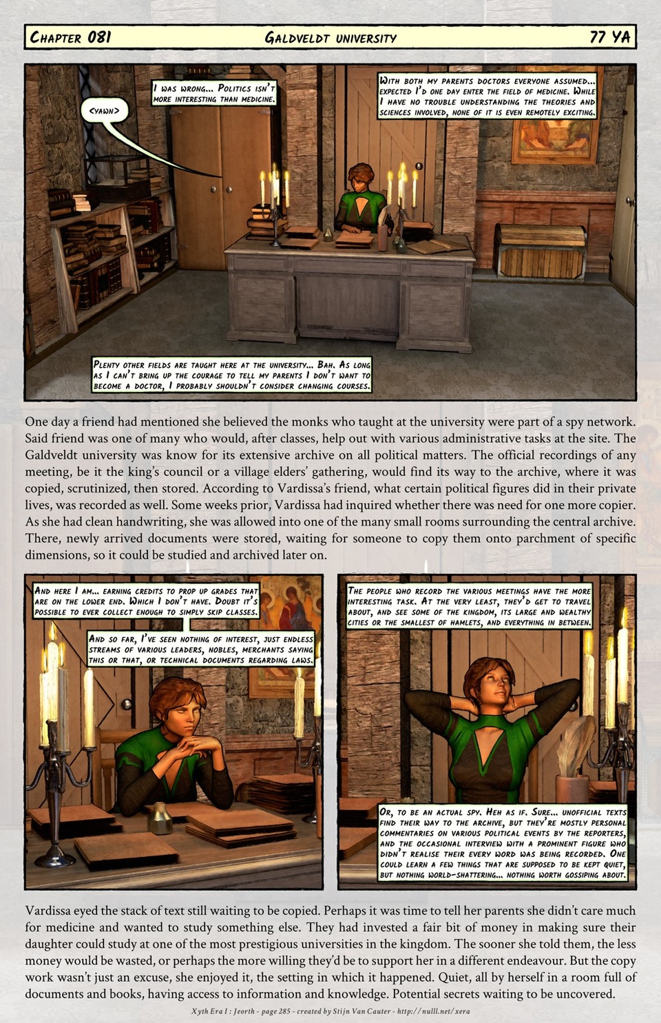 Chapter 081 : Galdveldt university (77 YA)