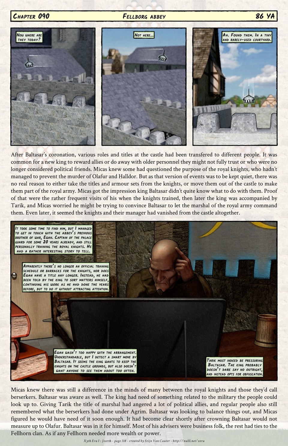 Chapter 090 : Fellborg abbey (86 YA)