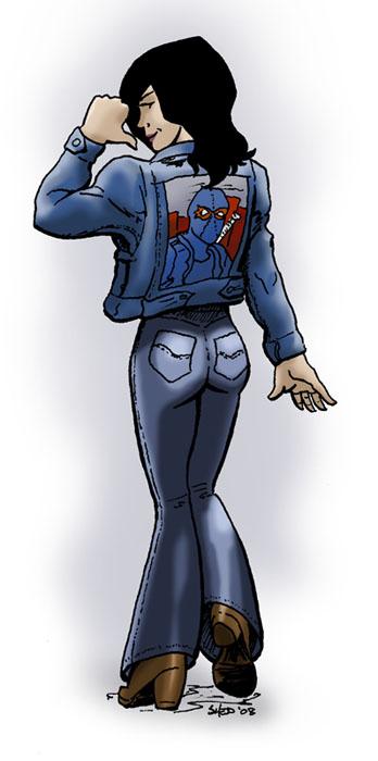 Bonus Art - Larissa in denim!