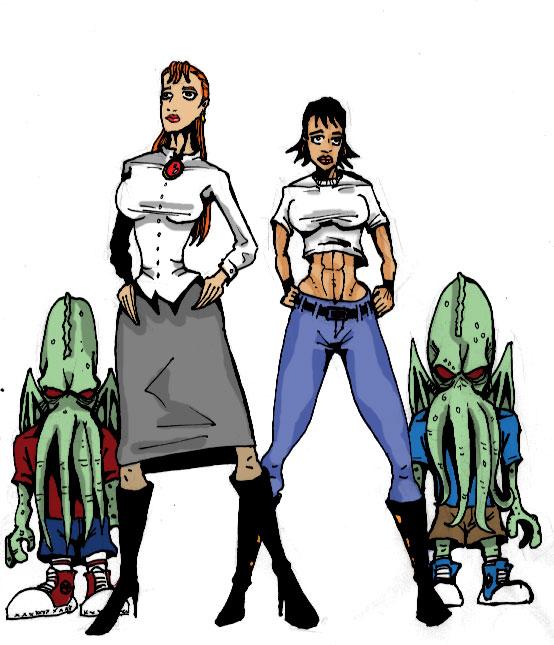 Weirdlings guest art by JMT