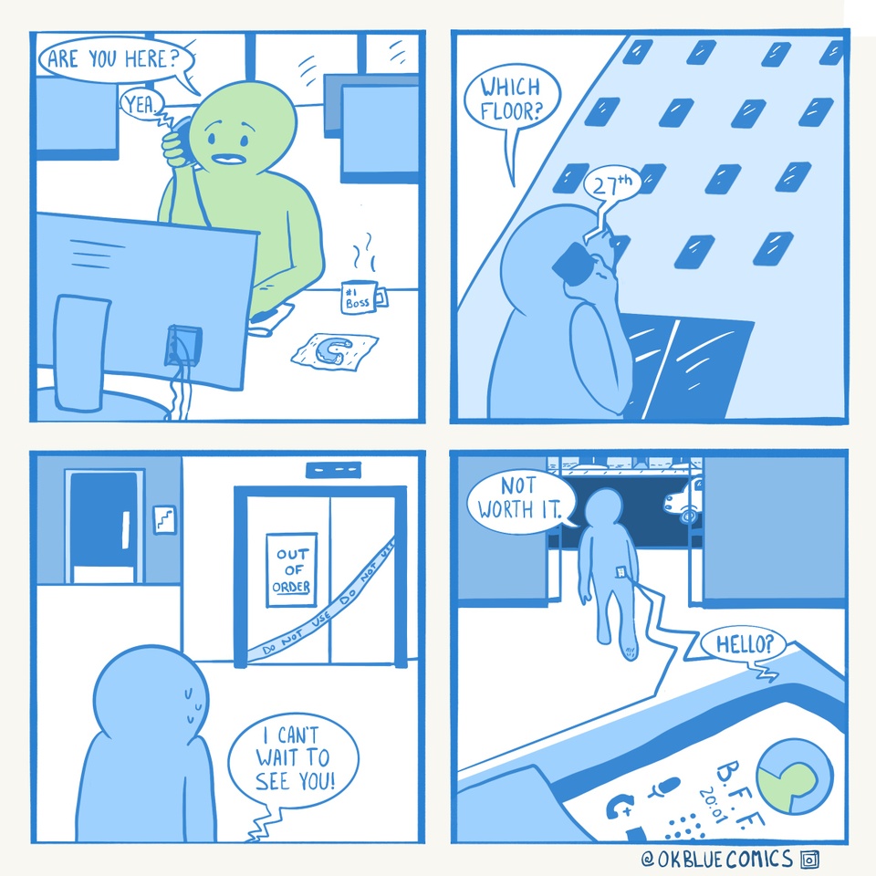 I know it's only one flight...not today