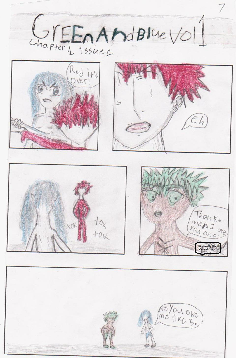 Green and Blue vol 1 issue 1 chapter 1 page 7