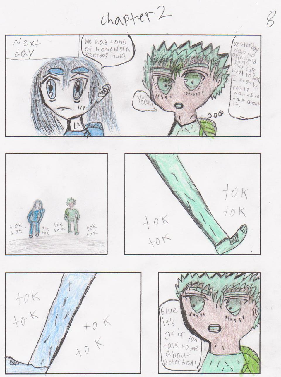 Green and Blue pg 8 vol 1 chapter 2 issue 1