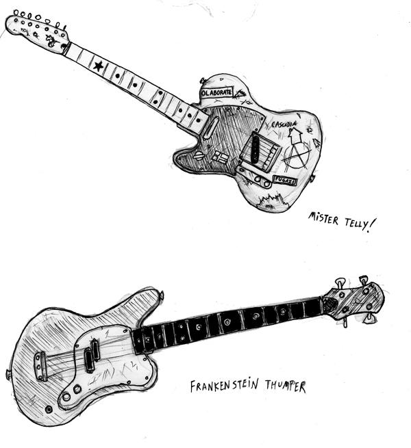 Maddy's guitars