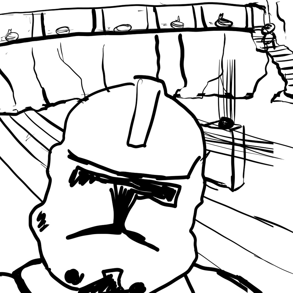 When Tildie Met Chewie - Roughs and Process Sketches