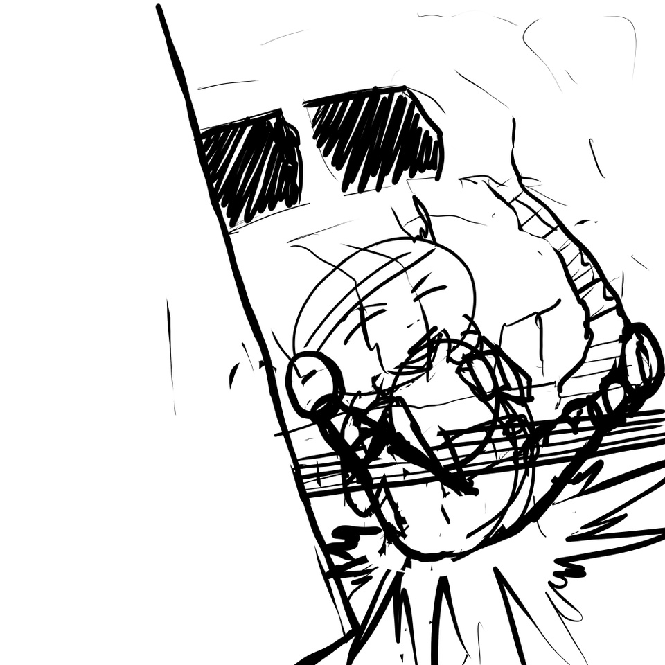 When Tildie Met Chewie - Roughs and Process Sketches