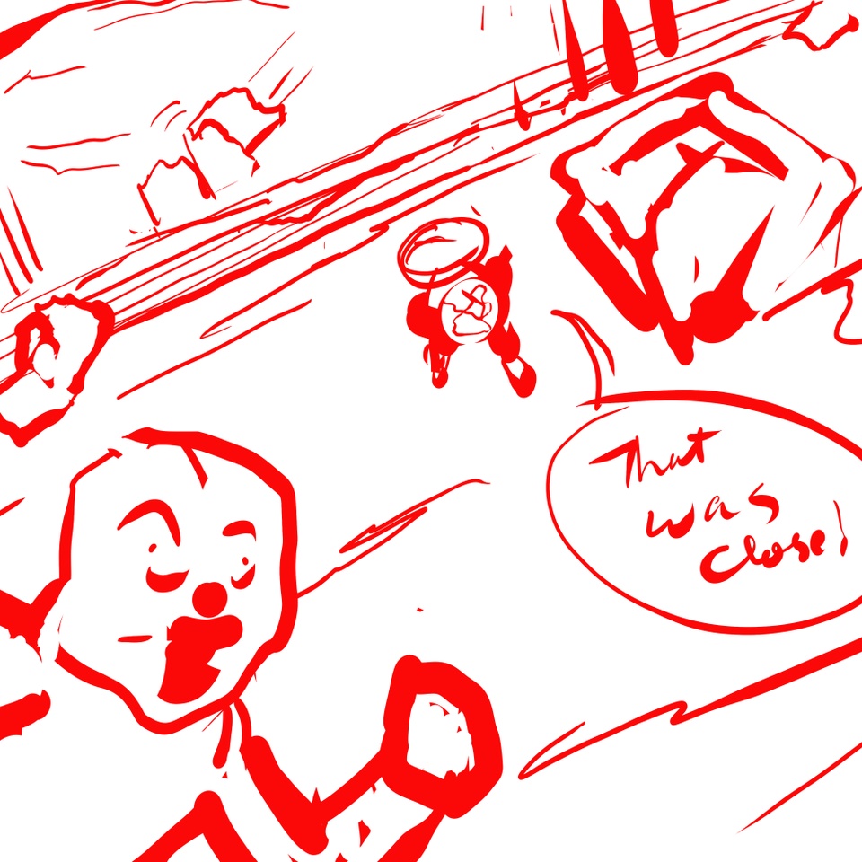 When Tildie Met Chewie - Roughs and Process Sketches