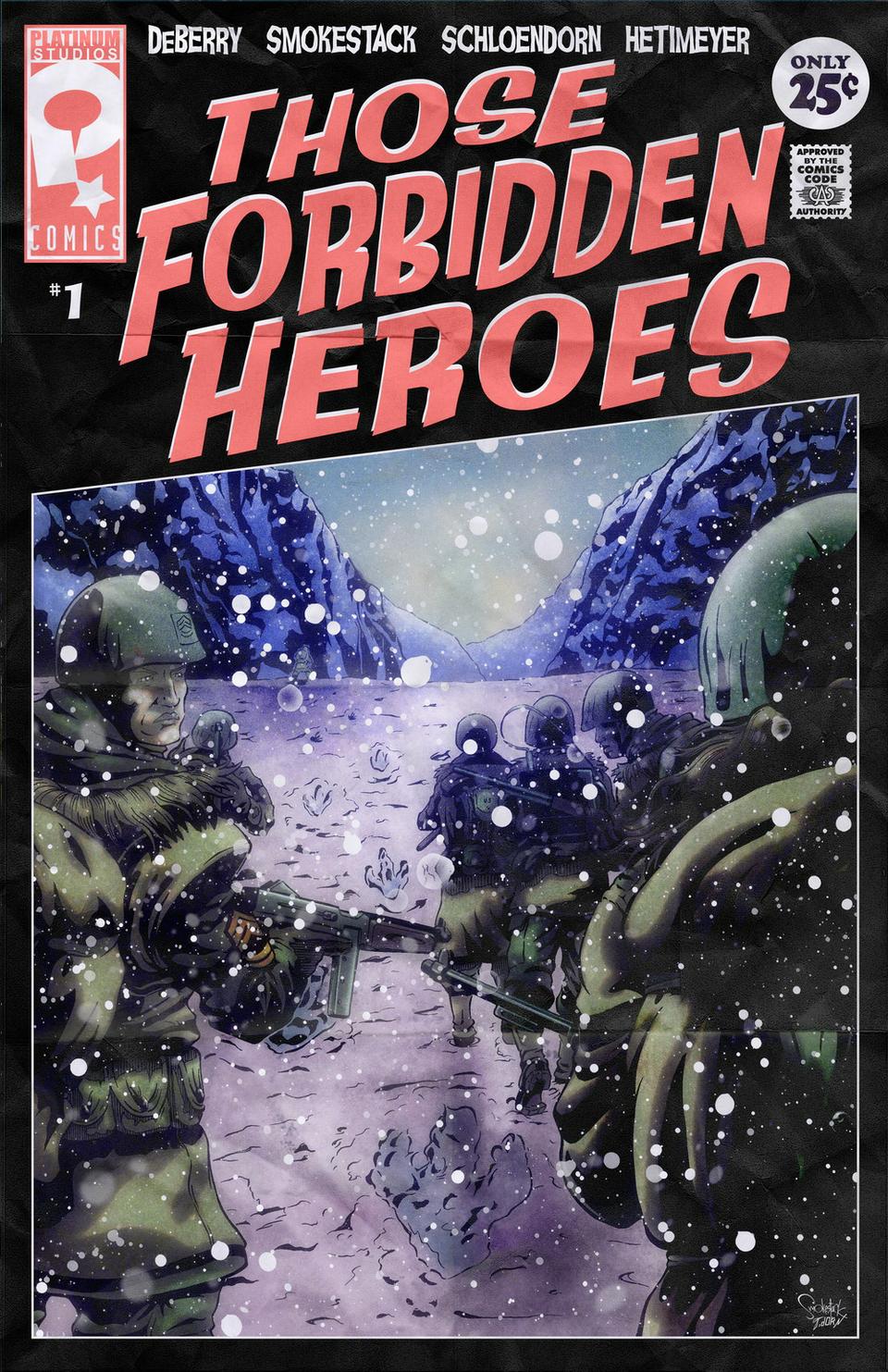 Cover  - Those Forbidden Heroes - Comic Book Challenge Top 50 Finalist