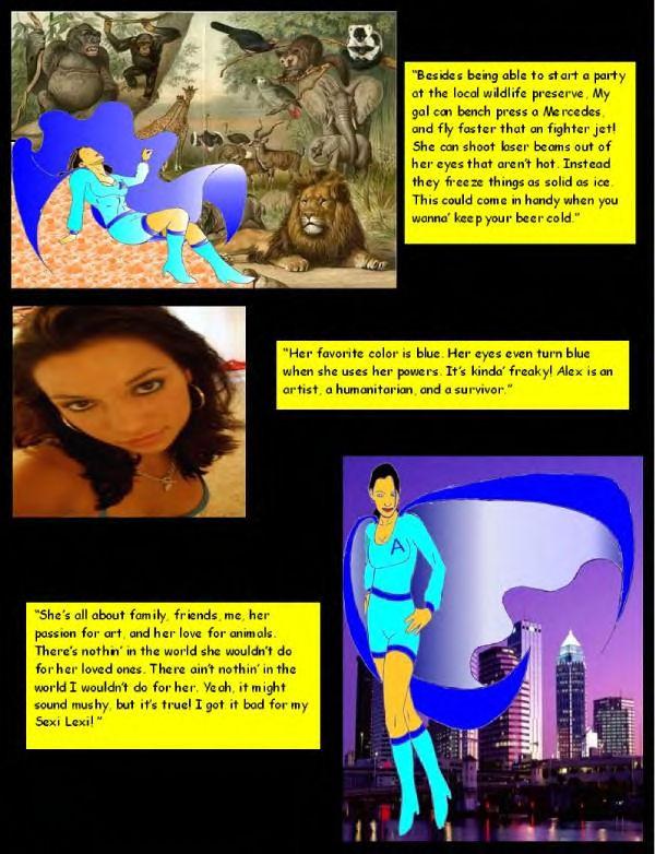 BABY BLUE: The hair raising adventures of "SEXI LEXI....."