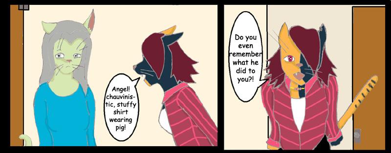 Artemis Chews Angel Out