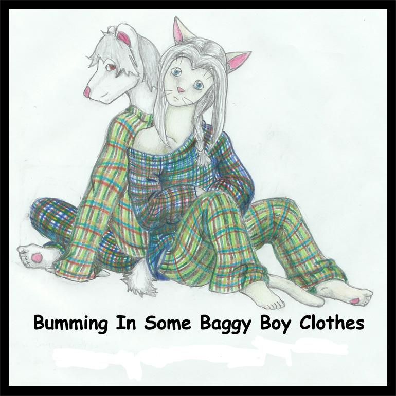 Bumming In Baggy Boy Clothes