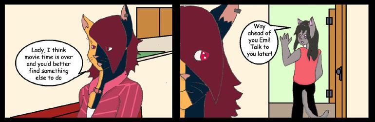 Lady Makes A Quick Exit