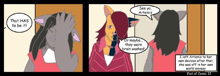 Lady's Leaving--End Of Comic 13