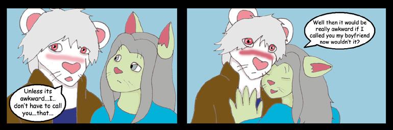 Awkward, Awkward, Pink in the face