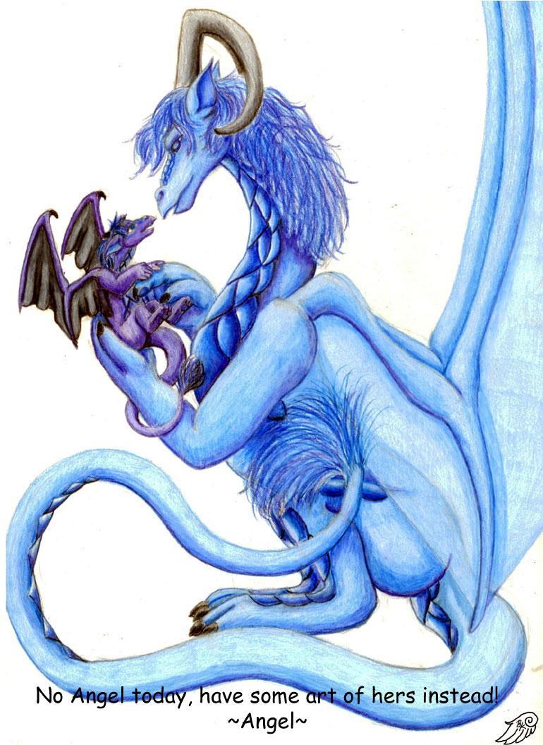 Azurea And Hatchling Art