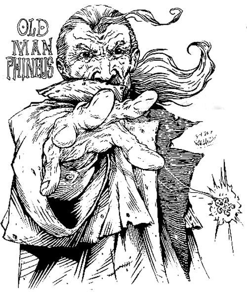 Old Man Phineus Pin up by Noeland Collins