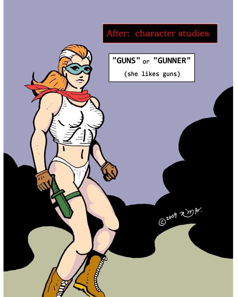 "AFTER:" character studies -  Guns or Gunner