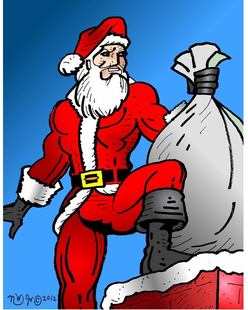 pinup - 12282 Non-traditional Kris Kringle