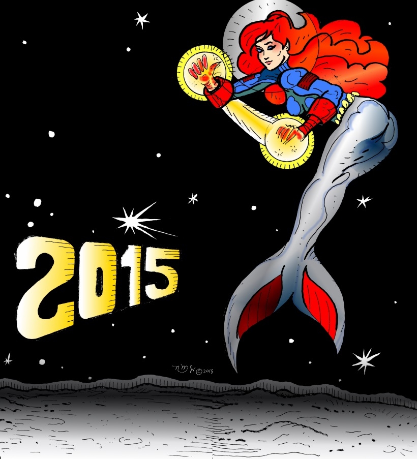 15tb001 Mermaid in space