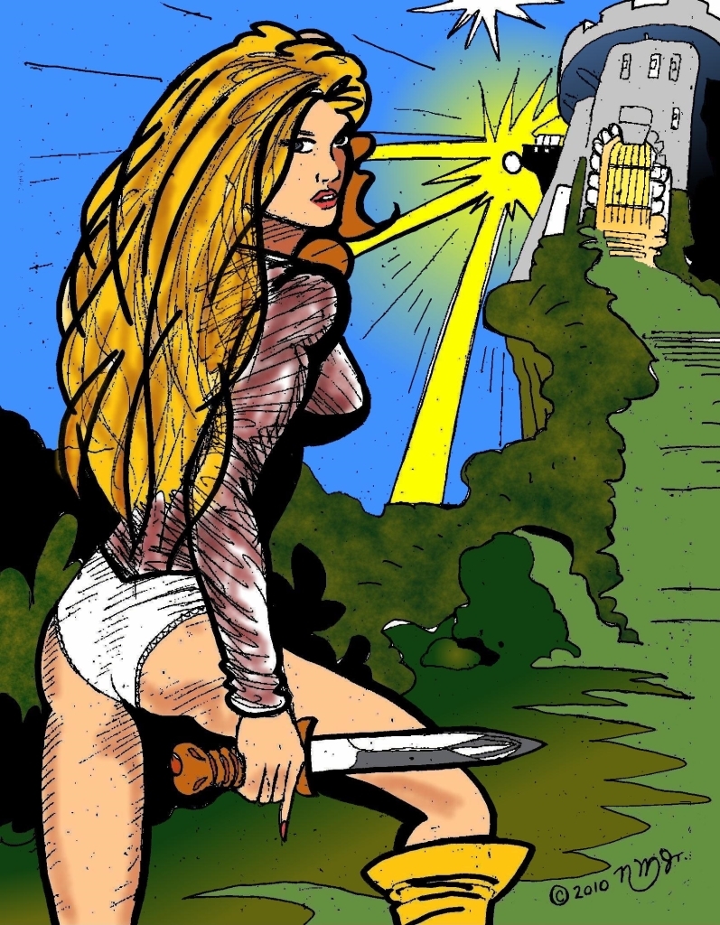 97tb059 redux 10tb068 - woman with knife